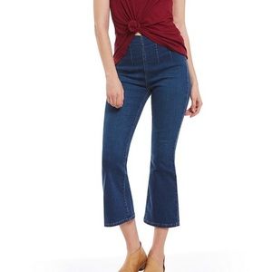 Free People Ultra High Cropped Bootcut Jea…